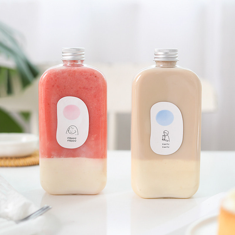 网红麦吉奶茶瓶machi果汁一次性饮料罐杨枝甘露打包瓶子酵素杯子