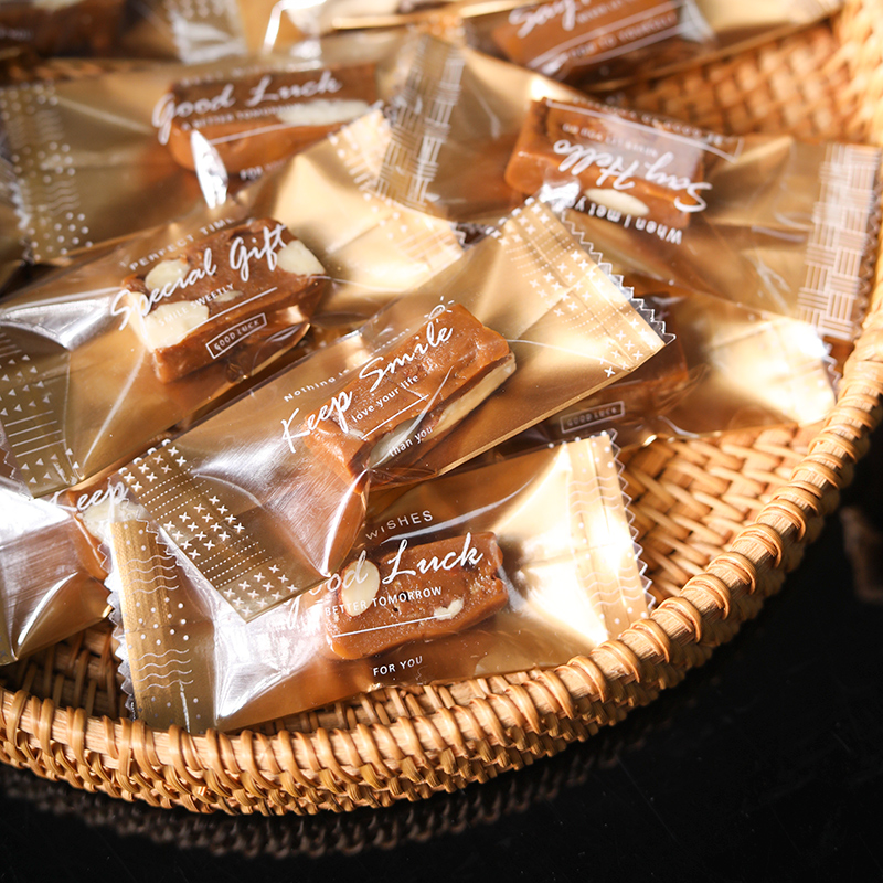 海盐杏仁coffee牛轧糖机封包装袋