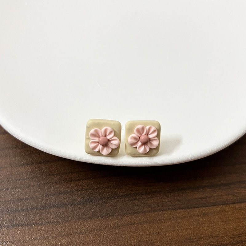 FEN纯手作花朵少女感耳钉