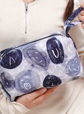 无则艺【大方包】灰色开心这家的布包很艺术I手腕斜挎原创斜挎包