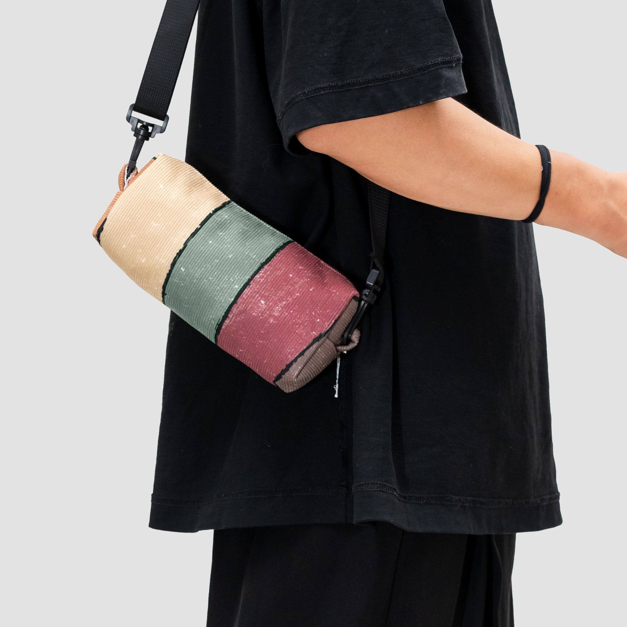 无则艺【斜挎笔袋】原创小众文艺百搭单撞色个性肩黄绿红手机包,箱包皮具/热销女包/男包,单肩包,淘宝优惠券,粉丝福利购,淘宝优惠卷