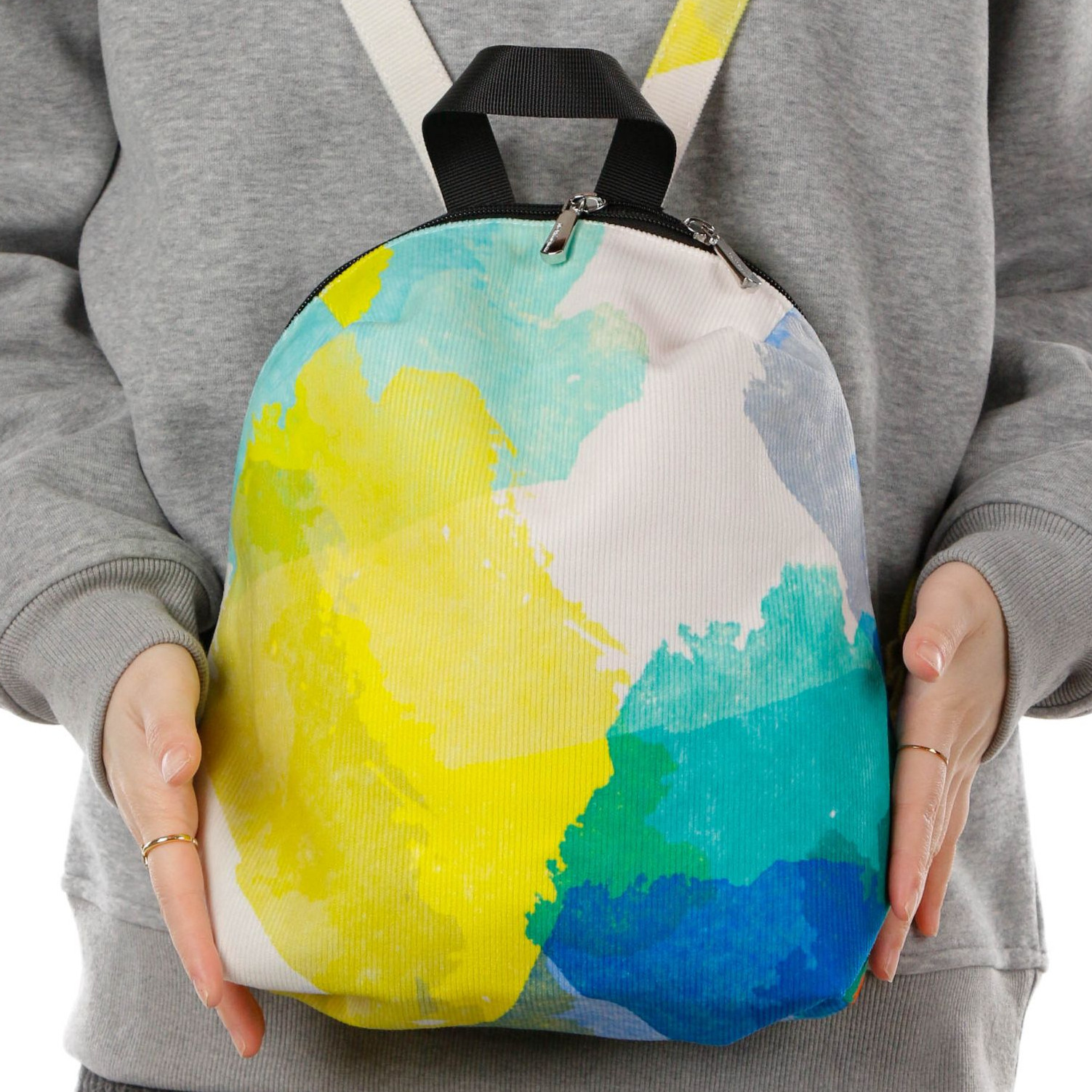 无则艺【mini双肩包】黄绿蓝中性简约款休闲学生布包潮流个性成人,箱包皮具/热销女包/男包,单肩包,淘宝优惠券,粉丝福利购,淘宝优惠卷