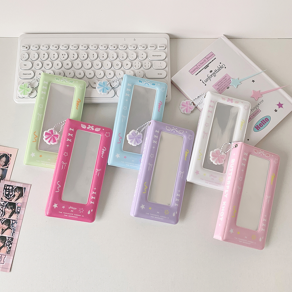 镂空人生四格卡册蝴蝶结长条相册