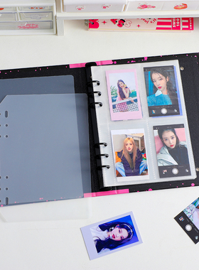 加厚A5六孔活页挡板分隔板PP透明磨砂内页隔板相册配件A7A8挡板