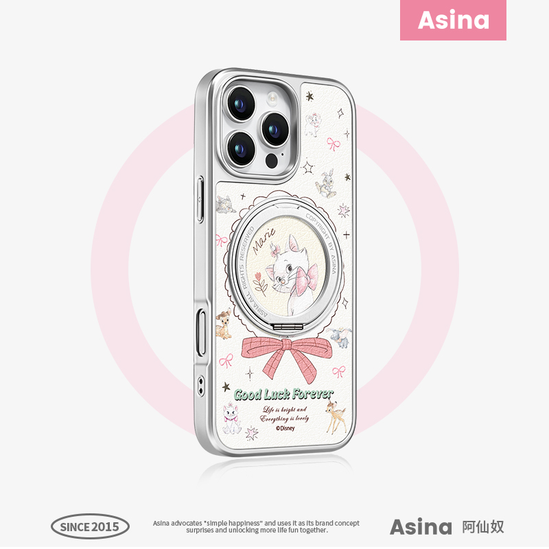 蝴蝶结玛丽适用苹果16Promax手机壳新款iPhone15Pro磁吸带支架保护套支点ip14可爱高级感好看的13pm全包网红