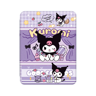 库洛米苹果ipad保护套2024新款Pro11寸平板壳iPad9代10.2寸旋转10代女air5防摔13/18带笔槽9.7卡通mini6适用