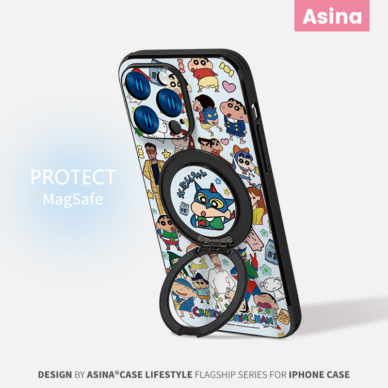 小新贴纸适用苹果16Promax手机壳新款ip15磁吸带支架iPhone16Pro保护套支点14高级感的Ho3可爱女13pm全包