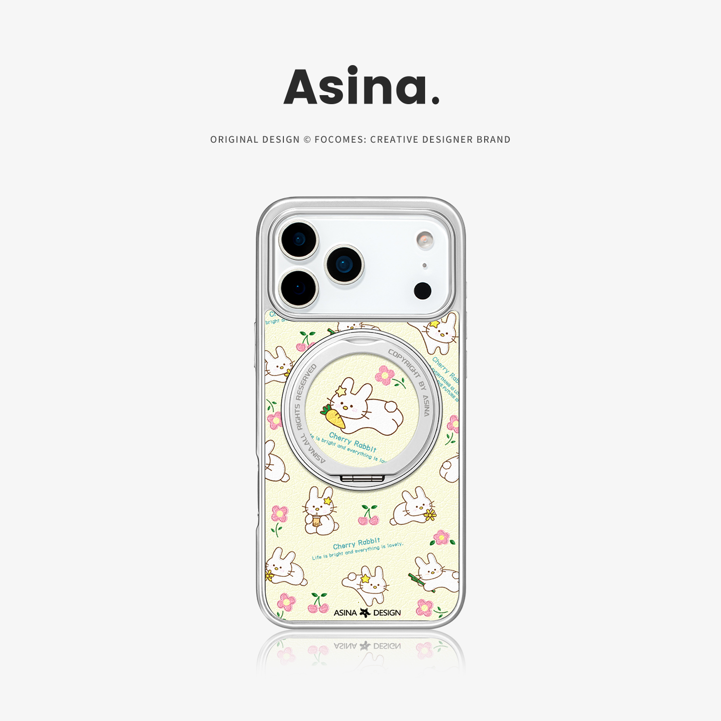 360旋转磁吸支架壳