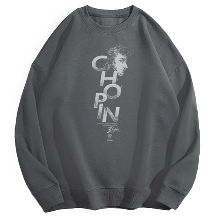 音乐家肖邦钢琴短袖T恤印花卫衣