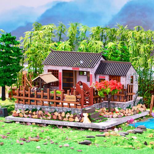 diy小屋中式乡村小院子手工制作
