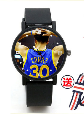 NBA勇士斯蒂芬·库里石英手表定制腕表男士女生节日定制照片礼品