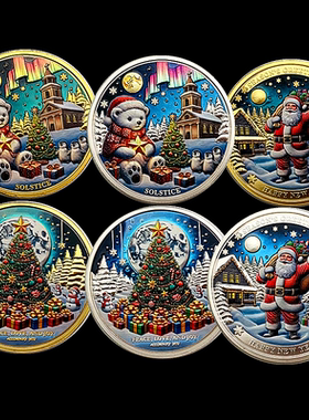 圣诞老人镀金彩铃雪人硬币礼物