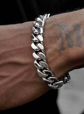 欧美跨境钛钢饰品不锈钢加密四面