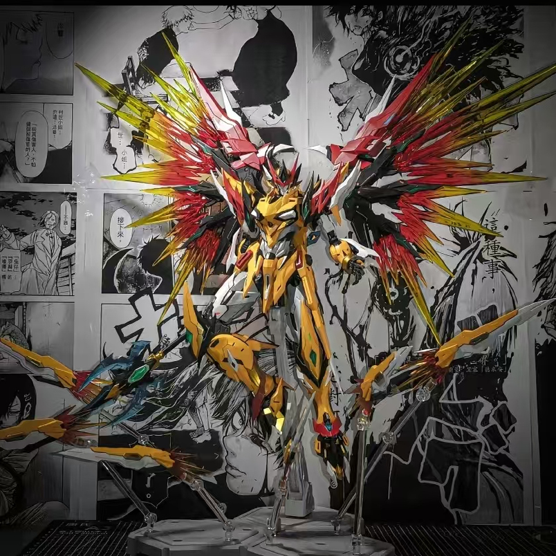 摩动核赵云白起高达机甲拼装盲盒