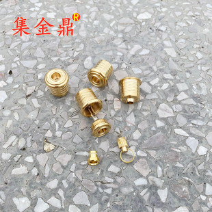 DIY烟斗配件烟嘴配件男女粗细烟中烟配件2厘米过滤芯黄铜烟斗铜锅