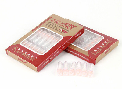 SANDA三达烟嘴过滤芯SD-26 滤珠双重过滤18只装烟具