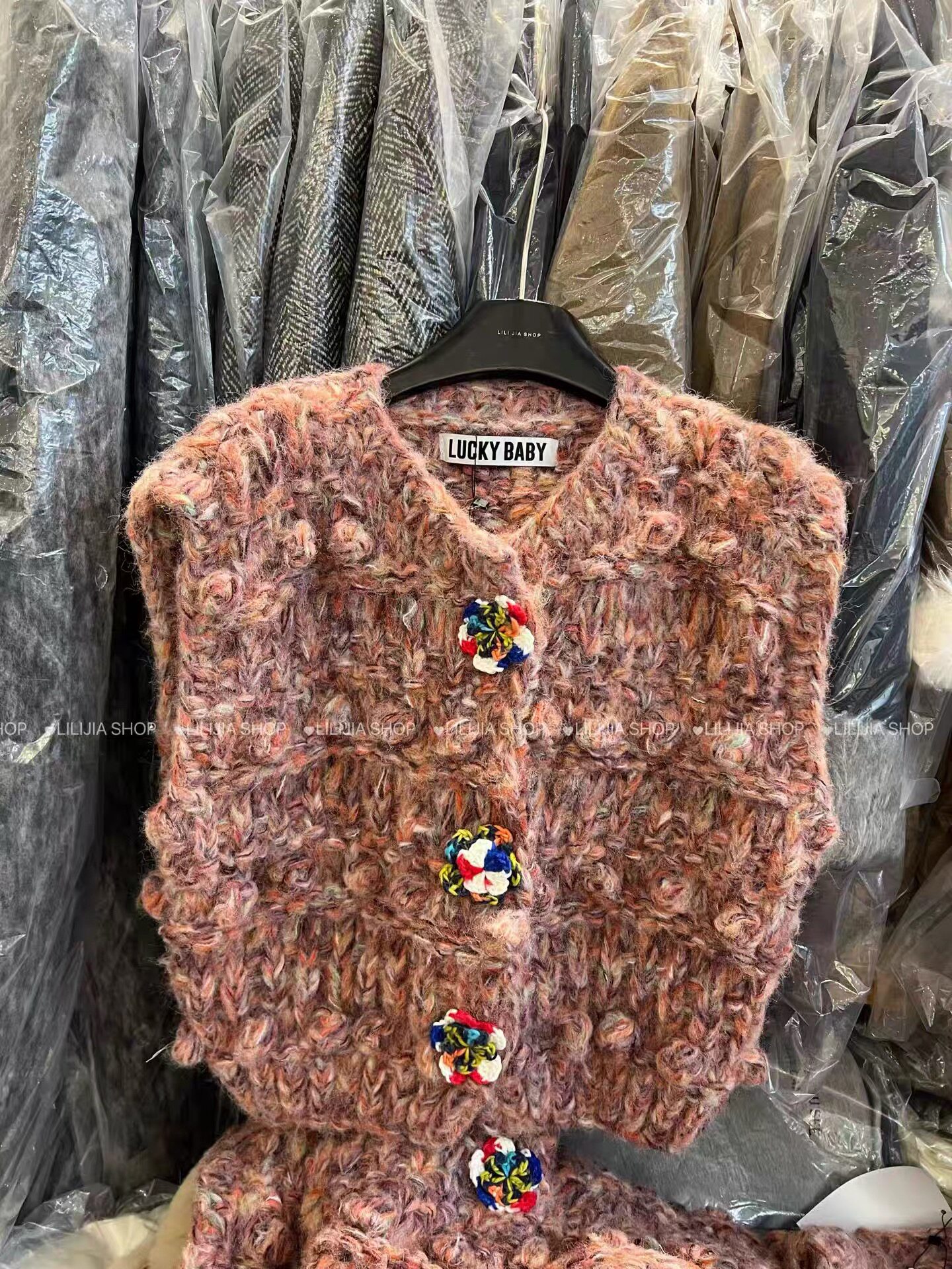 韩版复古粗针重工背心马甲毛衣叠穿加厚毛衣百搭马夹外套