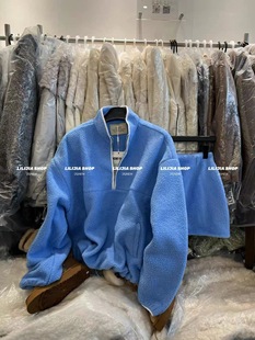 运动风套装女秋冬小众设计感颗粒绒休闲卫衣短裙两件套