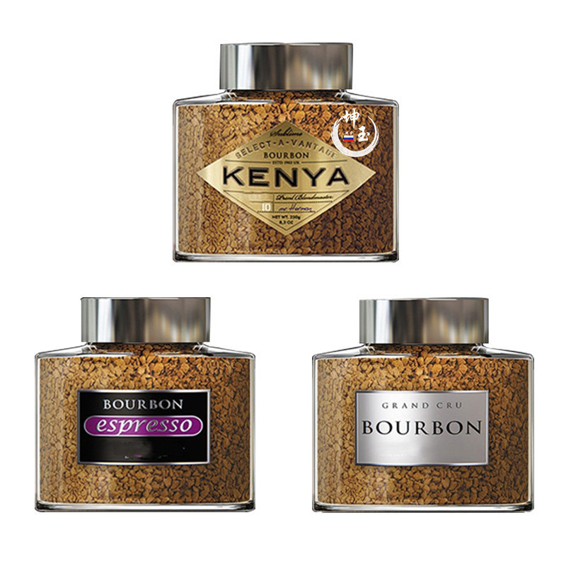 进口俄罗斯速溶纯黑BOURBON100克