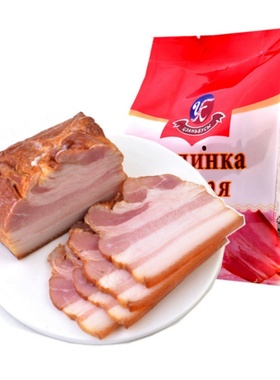 俄罗斯风味五花肉萨拉肉腌熏制五花肉熏肉即食特产网红俄式下酒菜