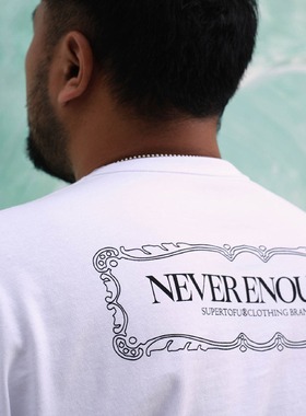 【清仓特价】SUPERTOFU 复古画框 主题文字图案 短袖T恤TEE