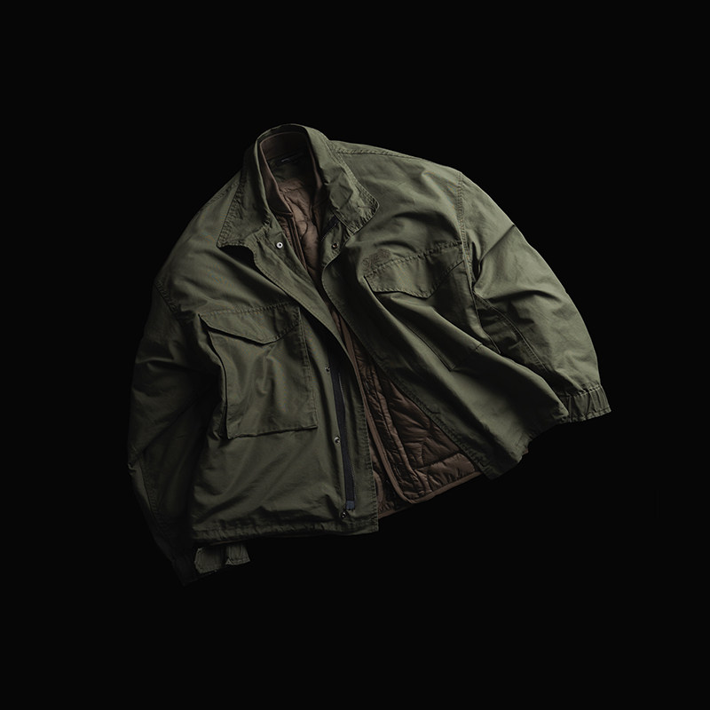 SUPERTOFU  水洗做旧 M65改良 宽松短款 双口袋工装夹克,男装,夹克,淘宝优惠券,粉丝福利购,淘宝优惠卷