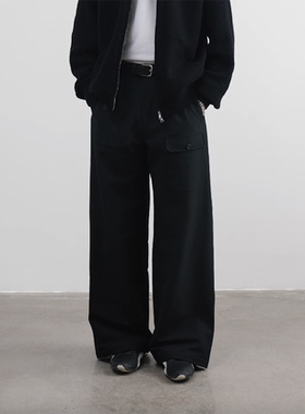 SUPERTOFU(SPTF) AW24 防泼水抗皱 内里加绒保暖 四面弹阔腿长裤