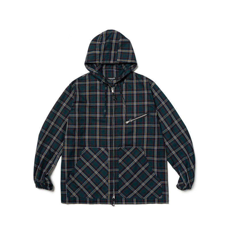 格纹连帽外套SUPERTOFU