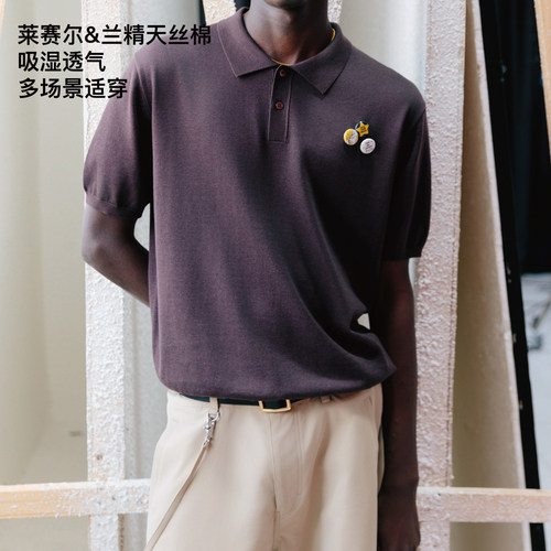 SUPERTOFU Polo领 莱赛尔 兰精天丝棉混纺 吸湿透气 针织短袖SS26