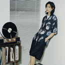 衬衫 SUPERTOFU原创主题玫瑰图案宽松ALOHA夏威夷短袖 清仓特价