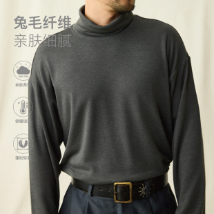 T恤 SUPERTOFU 长袖 高领可翻领 AW25 兔毛亲肤舒服保暖
