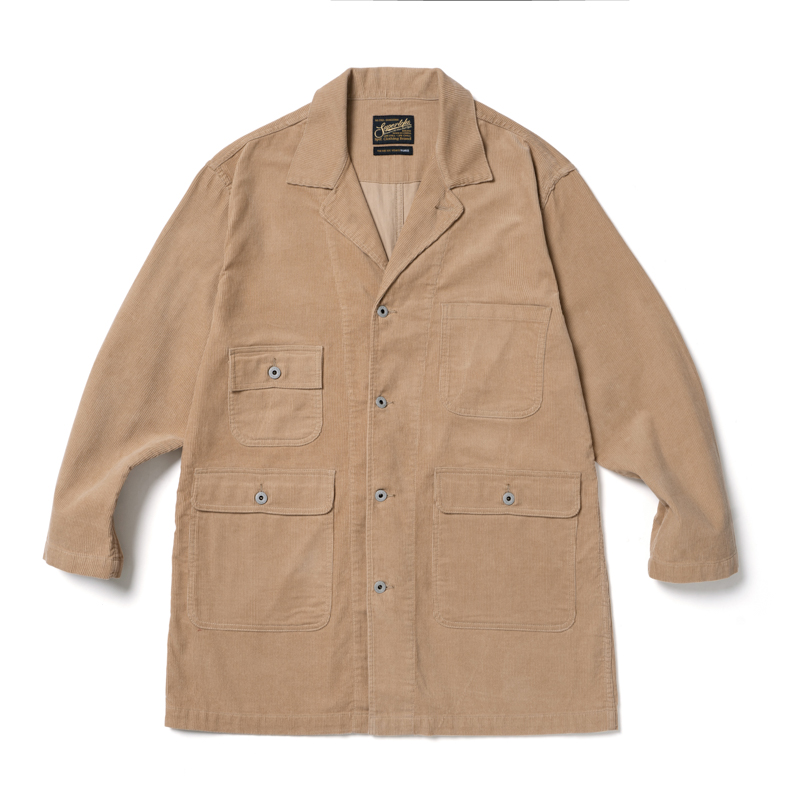 SUPERTOFU中长款灯芯绒工装夹克