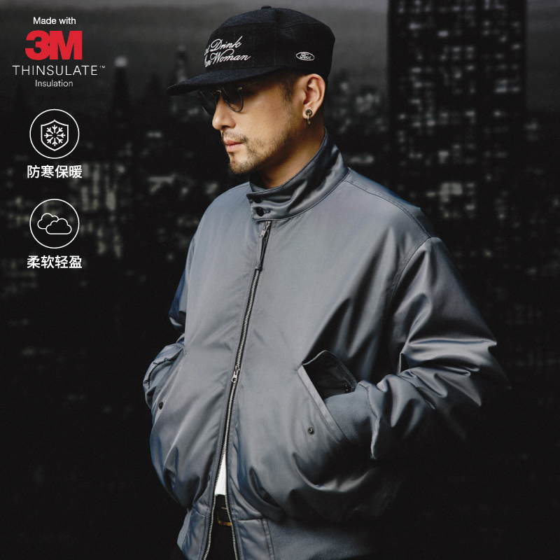 SUPERTOFU 立领哈灵顿 bomber 高密度尼龙 保暖3M棉外套夹克 AW25