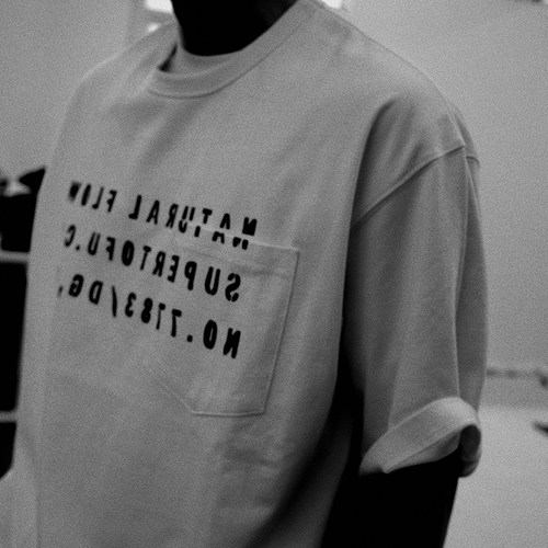 SPTF简约镜像图案印花短袖T恤