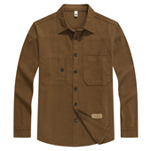 牛仔衬衫 春秋款 无弹宽松百搭男长袖 无次品外贸尾货男装 衬衣 外套