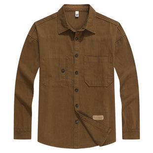 衬衣 无次品外贸尾货男装 无弹宽松百搭男长袖 春秋款 外套 牛仔衬衫