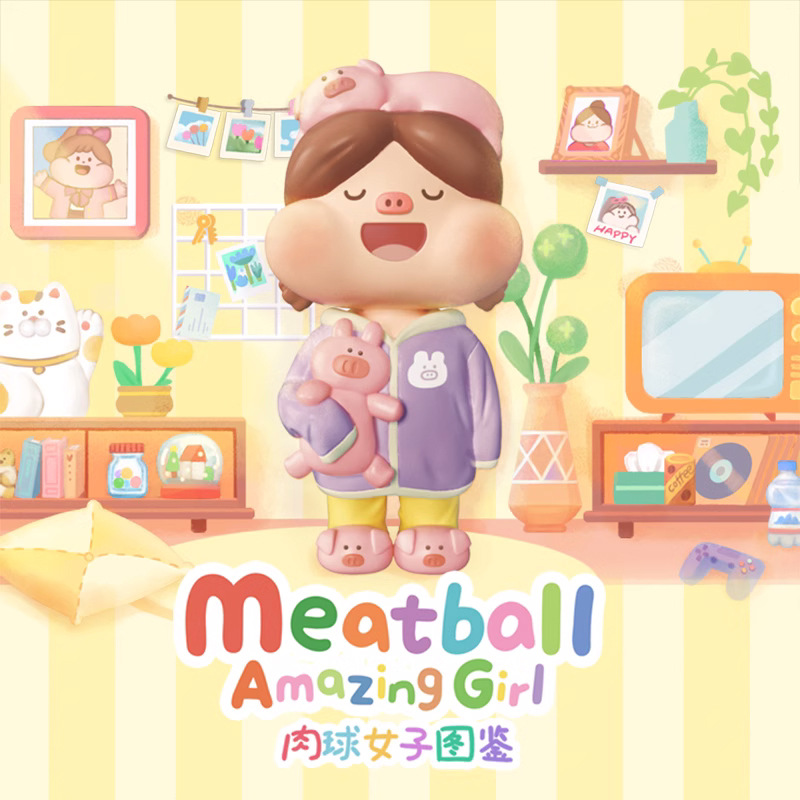 正版Meatball肉球女子图鉴系列盲盒潮玩公仔摆件模型手办玩具礼物 模玩/动漫/周边/娃圈三坑/桌游 潮玩盲盒 原图主图