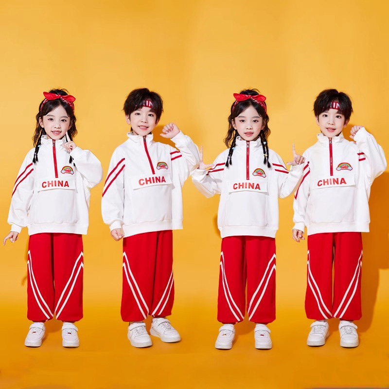 儿童演出服啦啦队中小学生运动会开幕式合唱团体服入场幼儿园班服