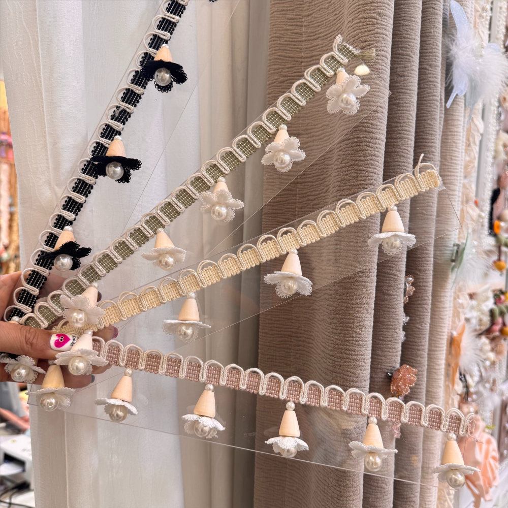 新款现代简约小香风吊珠珠子