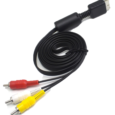 红白黄线连接电视莲花线