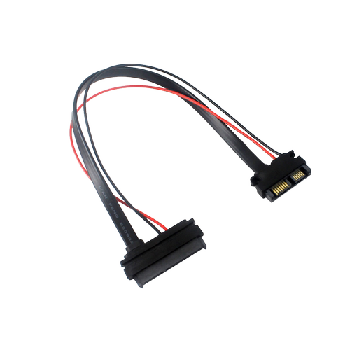 笔记本光驱SILM-SATA13PIN公转SATA 7+15硬盘SSD供电数据线光驱位7+6转7+15pinSATASATA光驱转台式机13P转22P