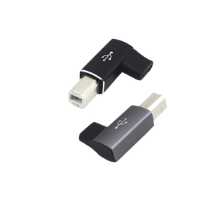 铝合金外壳type-c母转USB BM电子琴打印机转接头USBC to PrinterB口打印机方口转接头TYPE-C母转B型方口