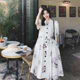 2023夏季新款印花时尚连衣裙大摆裙225-6630-P115（控168），女装连衣裙，浙宝225
