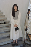 已出货2023春季条纹拼接假两件连衣裙225-7013-P125（控178，女装连衣裙，浙宝225