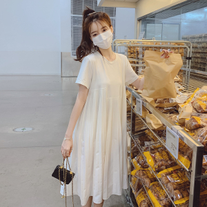 已出2023夏季新款 下摆压皱 拼接连衣裙225-23055-P115（控168）图片