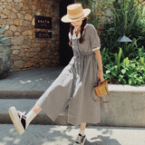 出货中2022夏季新款黑白格子连衣裙225-6633-P105（控158），女装连衣裙，浙宝225