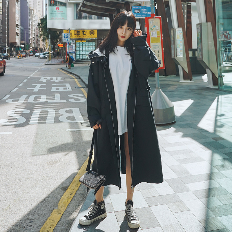 2022秋季新款已出货拼色休闲风风衣外套225-2009-P145（控198）,女装风衣,浙宝225