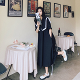 已出货2023夏季新款黑色连衣裙225-6629-P105（控158），女装连衣裙，浙宝225