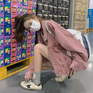已出货 2023春季新款 彩色牛仔外套两穿225-7021-P135（控188图片