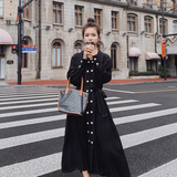 2022秋季新款已出货黑色双排扣连衣裙225-2012-P115（控168），女装连衣裙，浙宝225